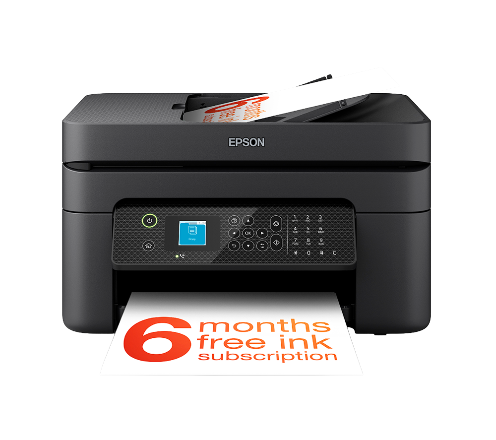 EPSON WorkForce WF-2930DWF All-in-One Wireless Inkjet Printer with Fax