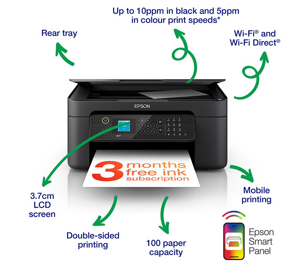 EPSON WorkForce WF-2910DWF All-in-One Wireless-Tintenstrahldrucker mit Fax