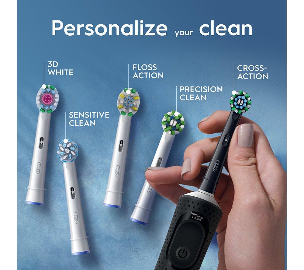 ORAL-B Vitality Pro Electric Toothbrush - Pack of 2, Black & Lilac