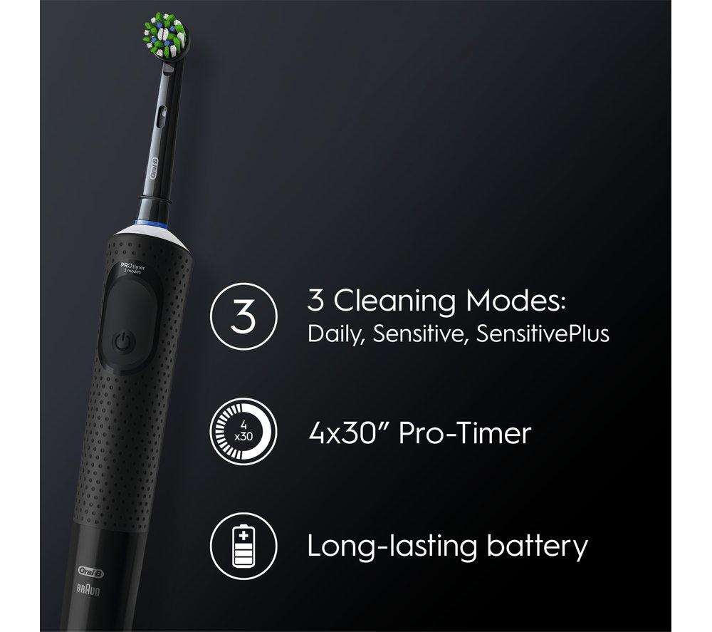 ORAL-B Vitality Pro Electric Toothbrush - Pack of 2, Black & Lilac