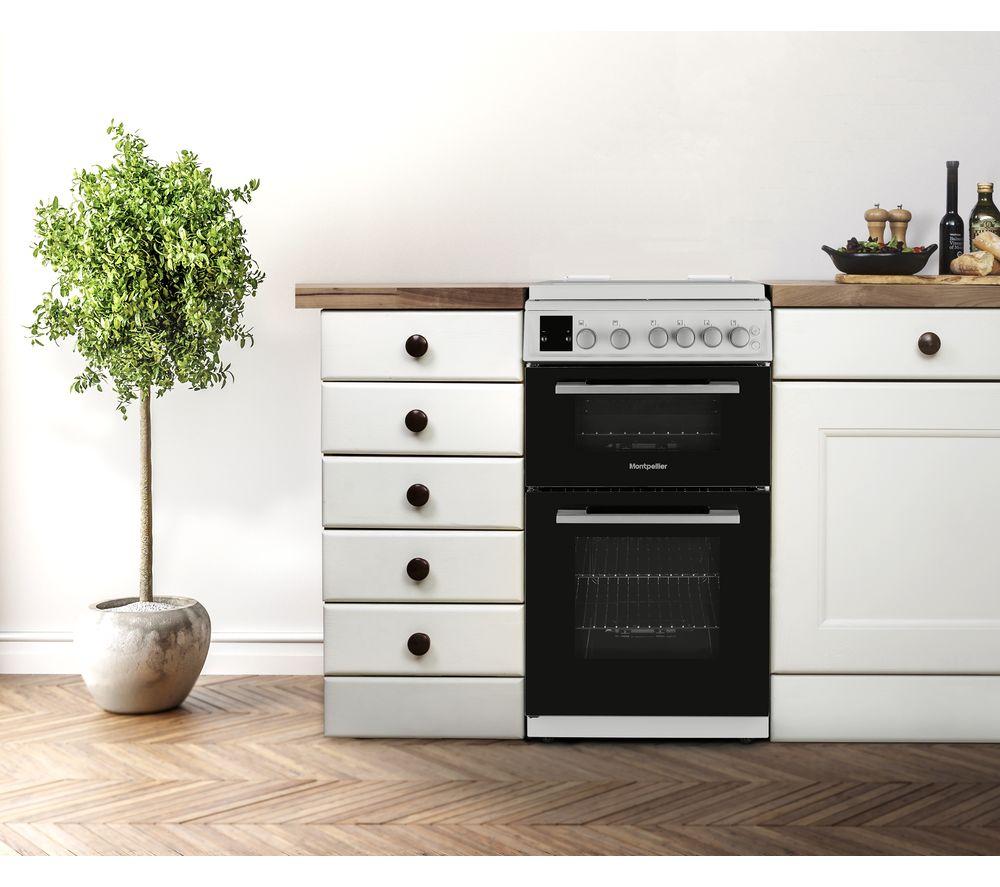 MONTPELLIER MDOG50LW 50 cm Gas Cooker - White & Silver