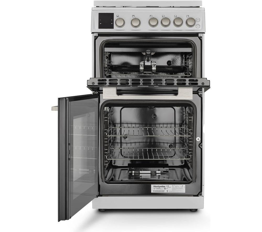 MONTPELLIER MDOG50LW 50 cm Gas Cooker - White & Silver