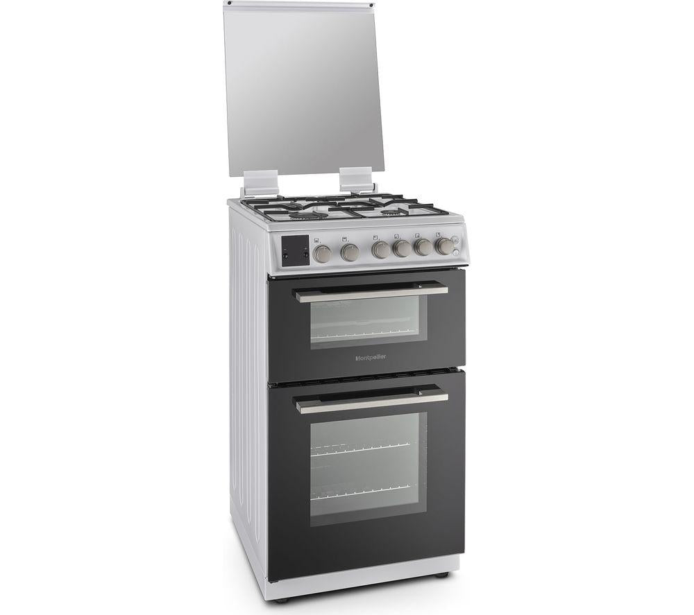MONTPELLIER MDOG50LW 50 cm Gas Cooker - White & Silver