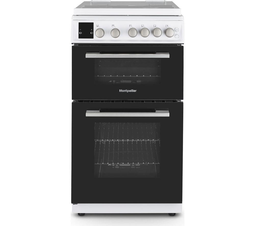 MONTPELLIER MDOG50LW 50 cm Gas Cooker - White & Silver
