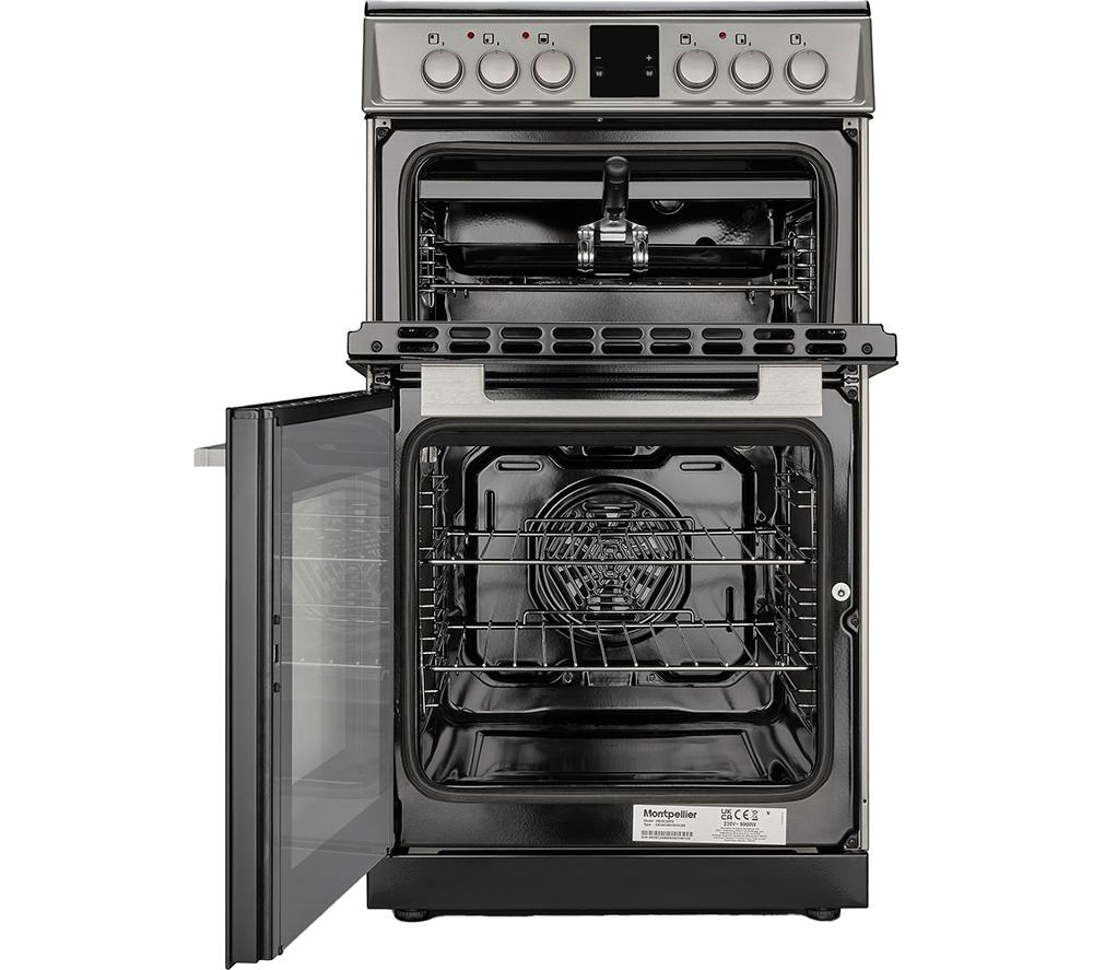 MONTPELLIER MDOC50FS 50 cm Electric Ceramic Cooker - Silver