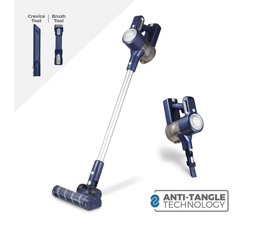 Aspiradora inalámbrica TOWER Plus Antienredos 3 en 1 VL35 - Azul y Plata