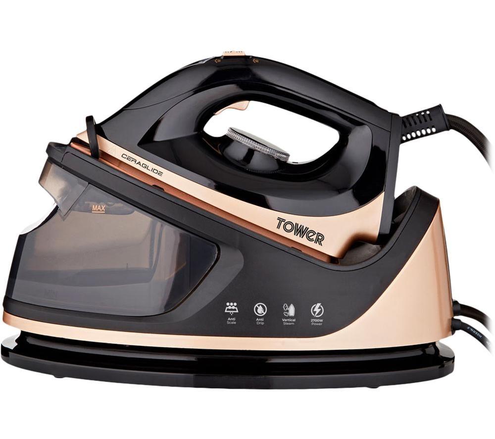TOWER T22023GLD Steam Generator Iron - Black