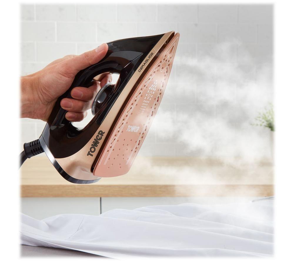 TOWER T22023GLD Steam Generator Iron - Black