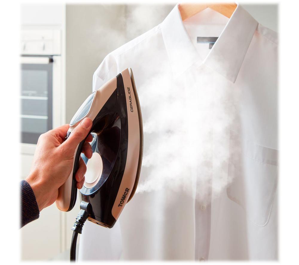 TOWER T22023GLD Steam Generator Iron - Black