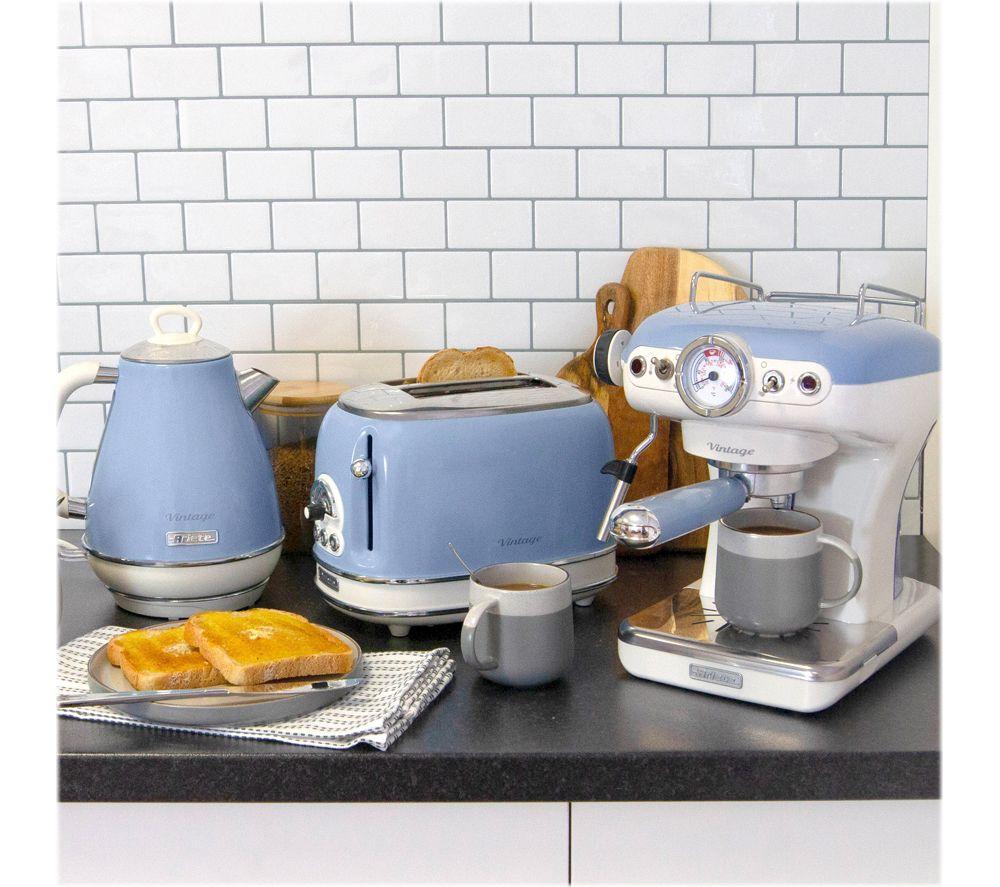 ARIETE Vintage ARPK6 Cafetera, Tostadora y Hervidor - Azul