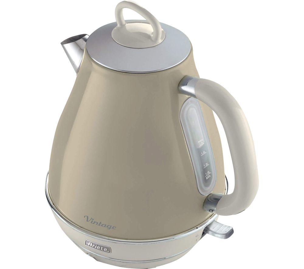 ARIETE Vintage ARPK7 Coffee Machine, Toaster & Kettle Bundle - Beige