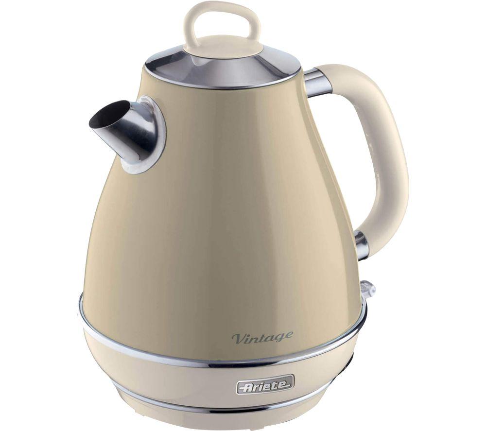 ARIETE Vintage ARPK7 Coffee Machine, Toaster & Kettle Bundle - Beige