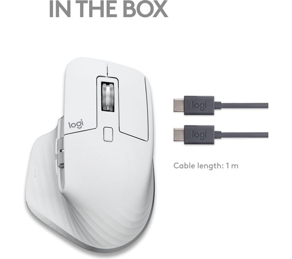 LOGITECH MX Master 3S for Mac Wireless Darkfield Mouse - Pale Grey