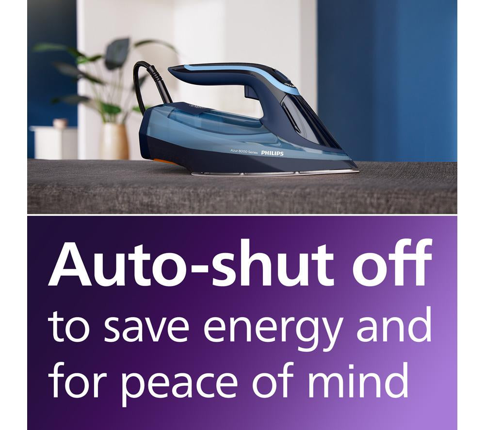 PHILIPS Azur 8000 Series DST8020/26 Dampfbügeleisen – Hellblau