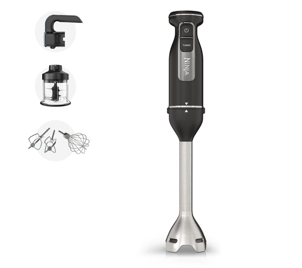 NINJA Foodi 3-in-1 CI100UK Hand Blender, Mixer & Chopper - Black