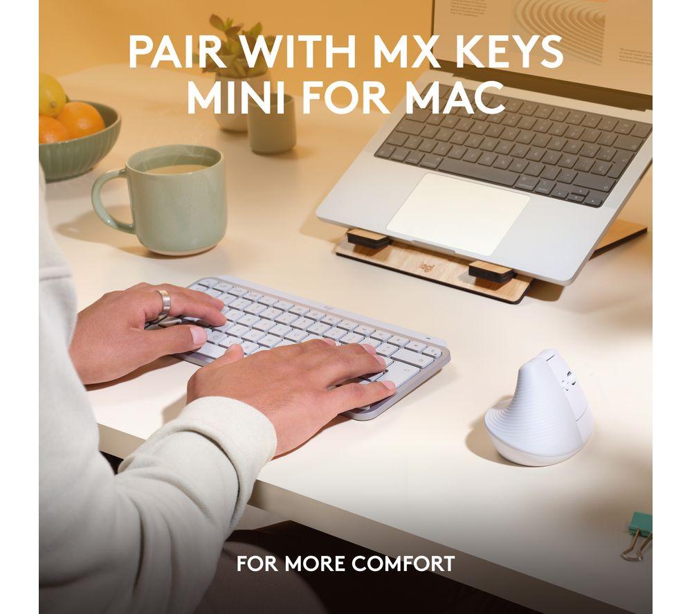 Ratón ergonómico óptico inalámbrico vertical LOGITECH Lift para Mac - Gris espacial