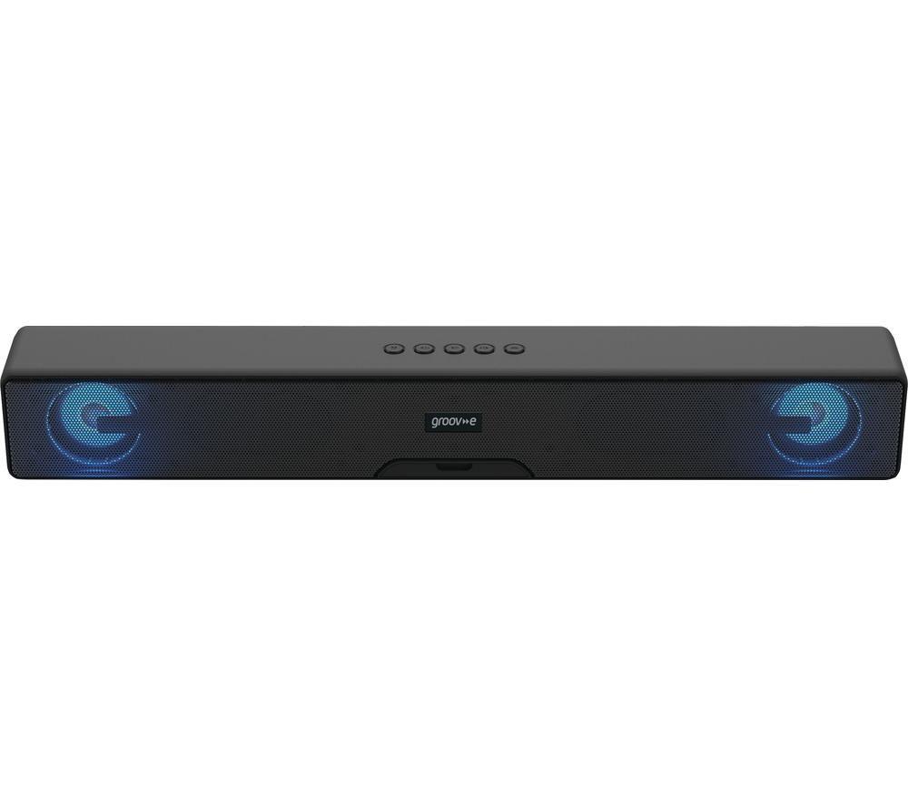 GROOV-E GV-SB01-BK 2.0 Portable Bluetooth Sound Bar - Black
