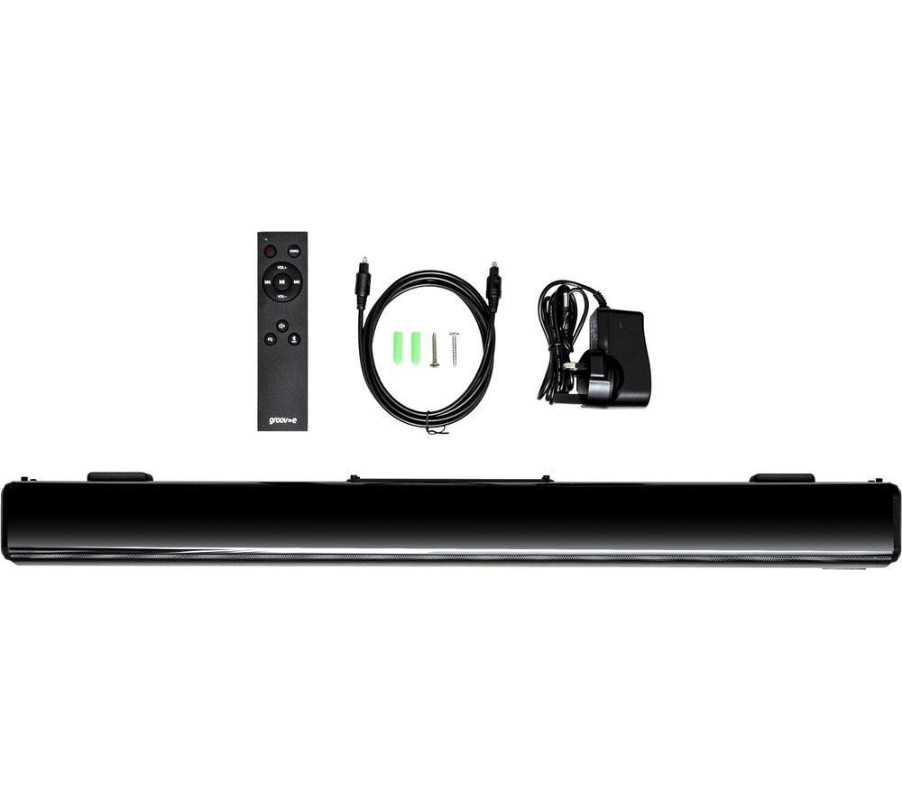 Barra de sonido portátil Bluetooth GROOV-E GV-SB02-BK 2.0 - Negra