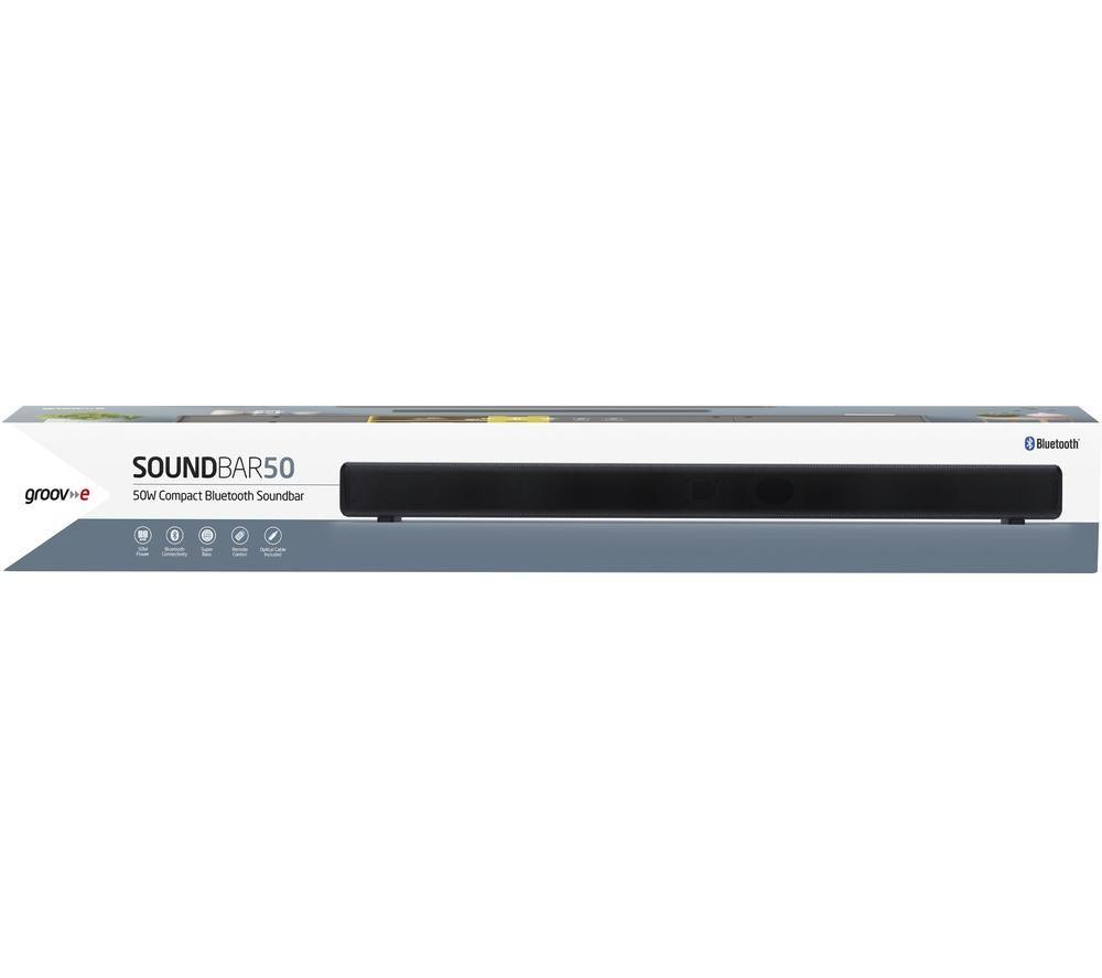 Barra de sonido portátil Bluetooth GROOV-E GV-SB02-BK 2.0 - Negra