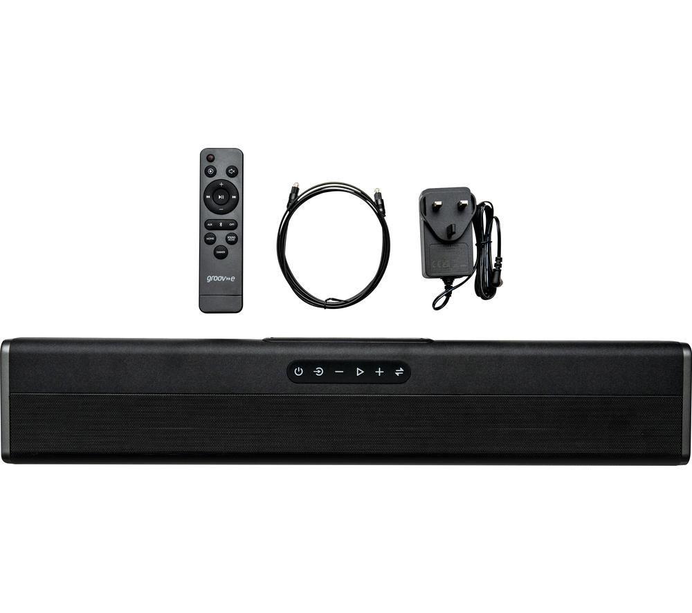 GROOV-E GV-SB04-BK Barra de Sonido Portátil Bluetooth Todo en Uno 2.2 - Negro