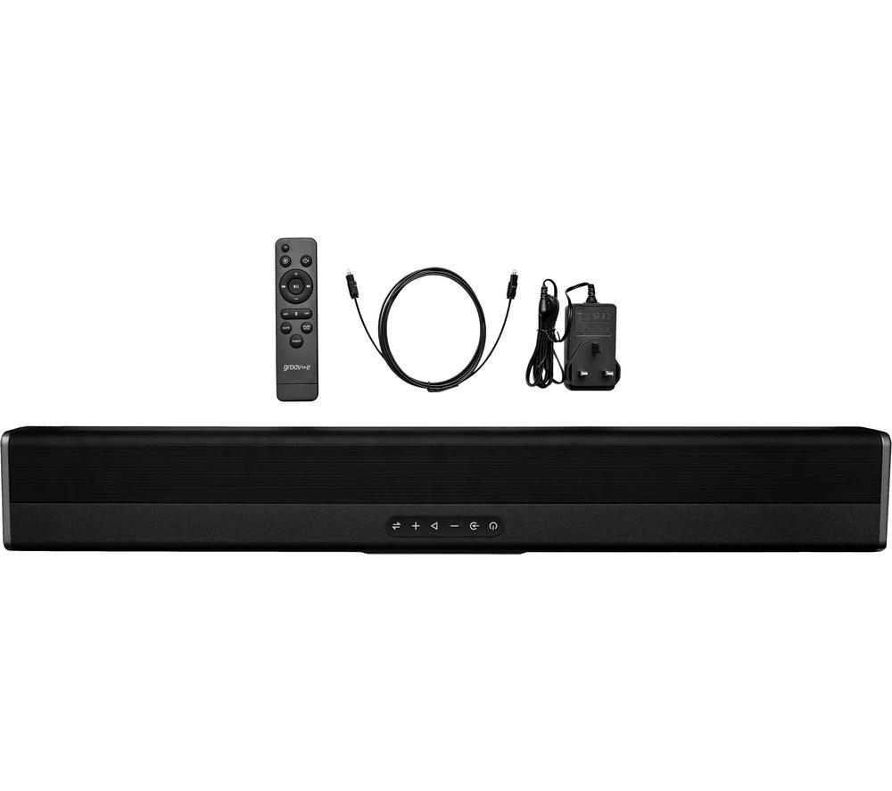 GROOV-E GV-SB05-BK 2.1 Portable Bluetooth All-in-One Sound Bar - Black