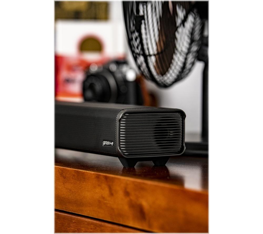 GROOV-E GV-SB05-BK 2.1 Portable Bluetooth All-in-One Sound Bar - Black