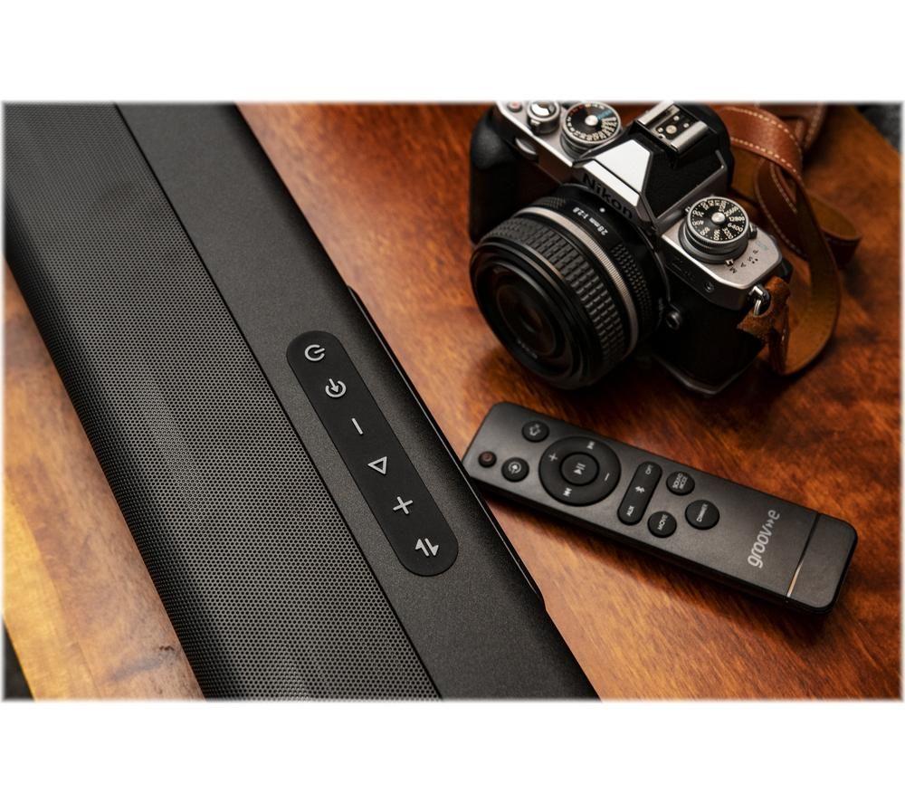 GROOV-E GV-SB05-BK 2.1 Portable Bluetooth All-in-One Sound Bar - Black