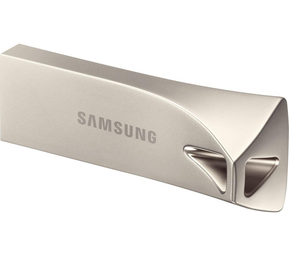 SAMSUNG Bar Plus USB 3.1 Memory Stick - 64 GB, Champagne Silver