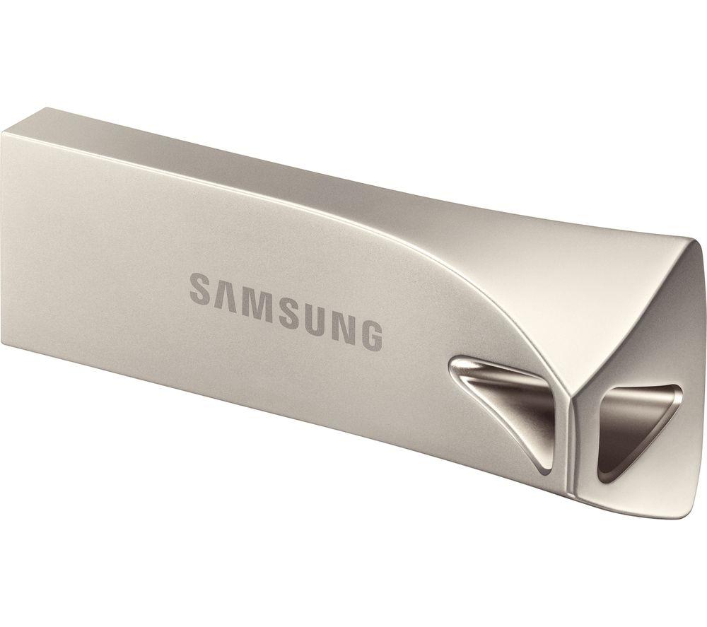 SAMSUNG Bar Plus USB 3.1 Memory Stick - 128 GB, Champagne Silver