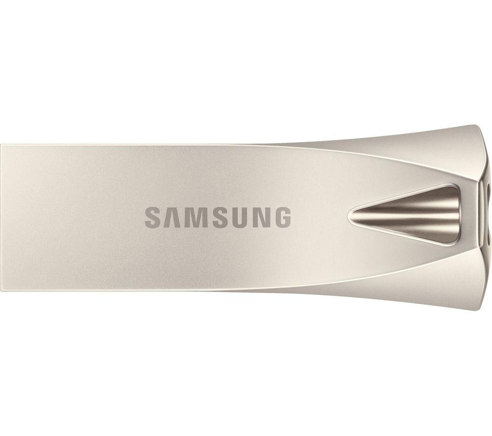 SAMSUNG Bar Plus USB 3.1 Memory Stick - 128 GB, Champagne Silver