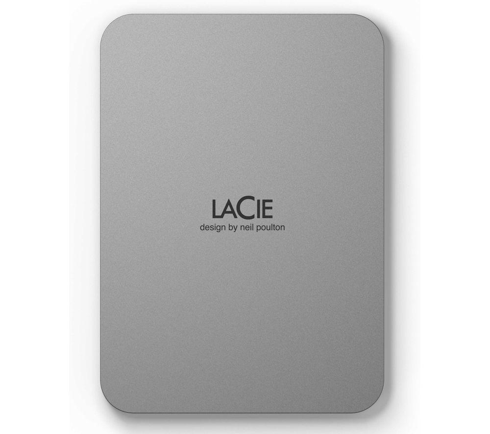 LACIE Mobile Drive V2 Portable Hard Drive - 2 TB, Silver