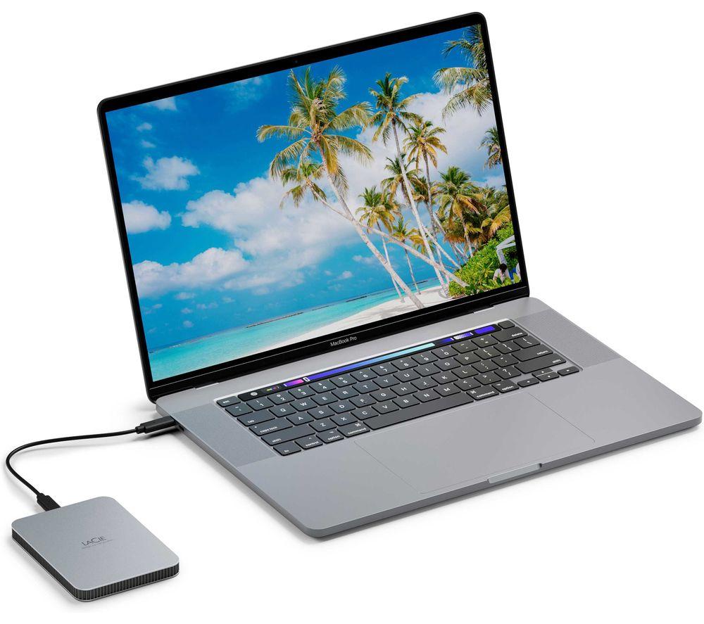 LACIE Mobile Drive V2 Portable Hard Drive - 2 TB, Silver