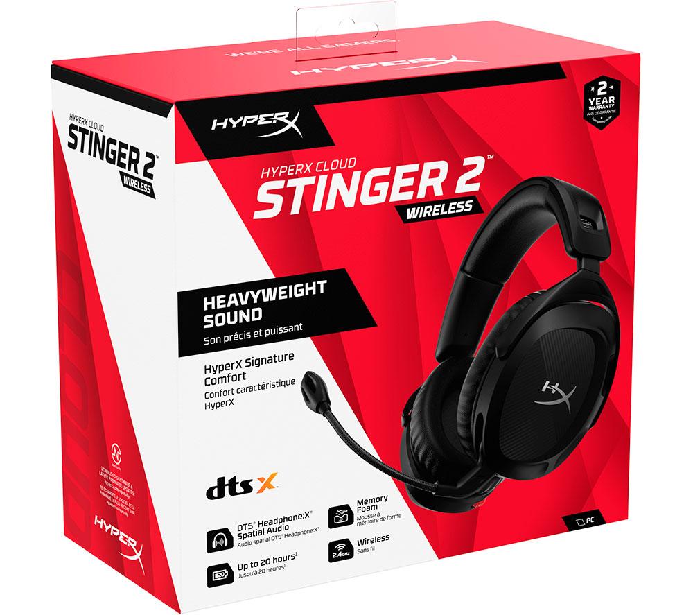 HYPERX Cloud Stinger 2 Kabelloses Gaming-Headset PC - Schwarz