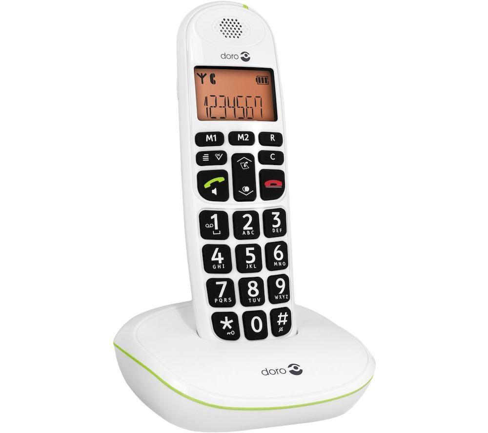 DORO PhoneEasy 100w Cordless Phone - White