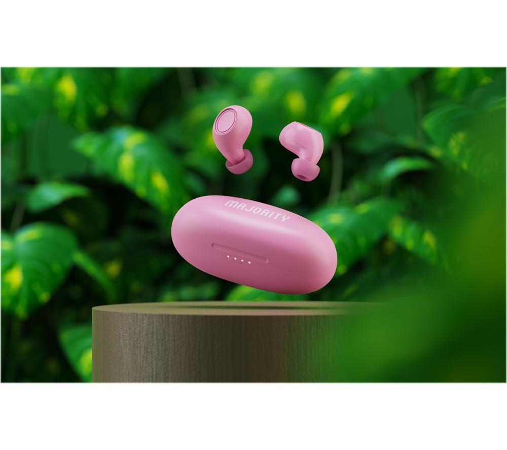 MAJORITY Tru Bio Wireless Bluetooth Earbuds - Pink