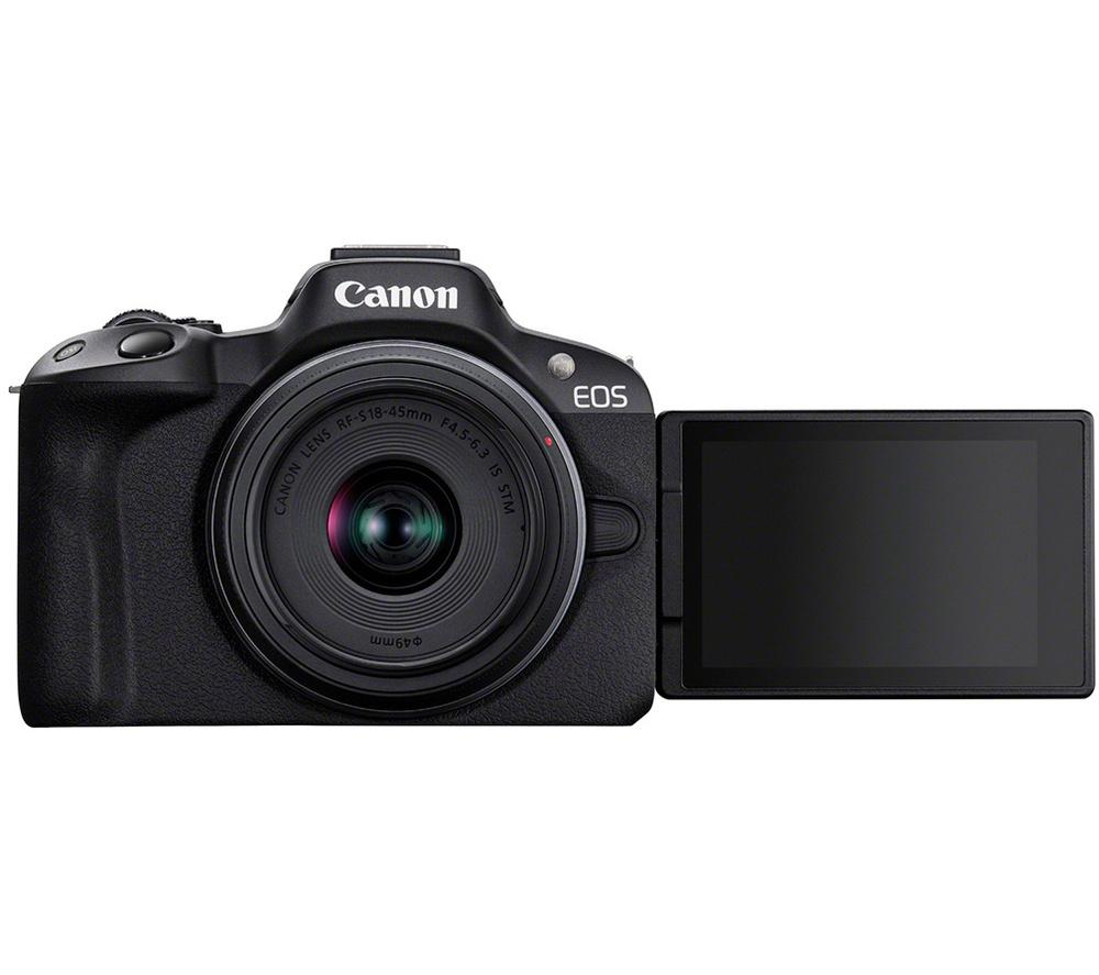 CANON EOS R50 Mirrorless Camera with RF-S 18-45 mm f/4.5-6.3 IS STM Lens