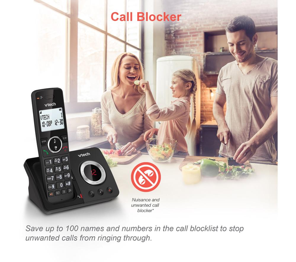 VTECH ES2051 Cordless Phone - Twin Handsets, Black