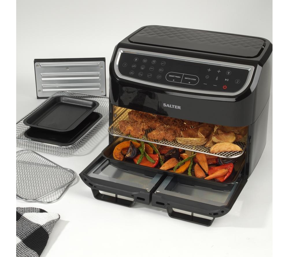 SALTER Dual View XL EK5668GW 12L Air Fryer – Black