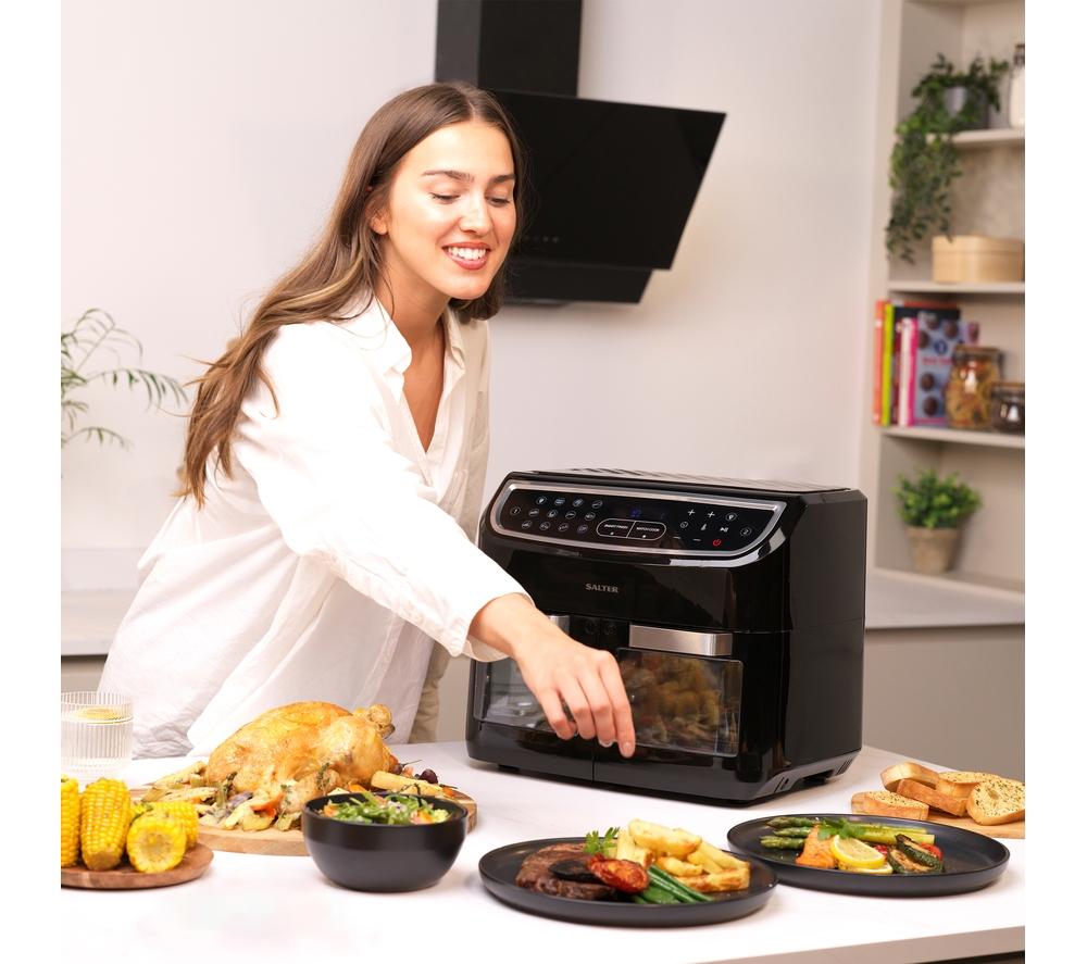 SALTER Dual View XL EK5668GW 12L Air Fryer – Black