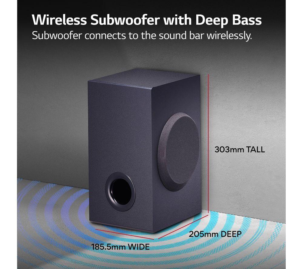 LG SQC1 2.1 Wireless Compact Sound Bar