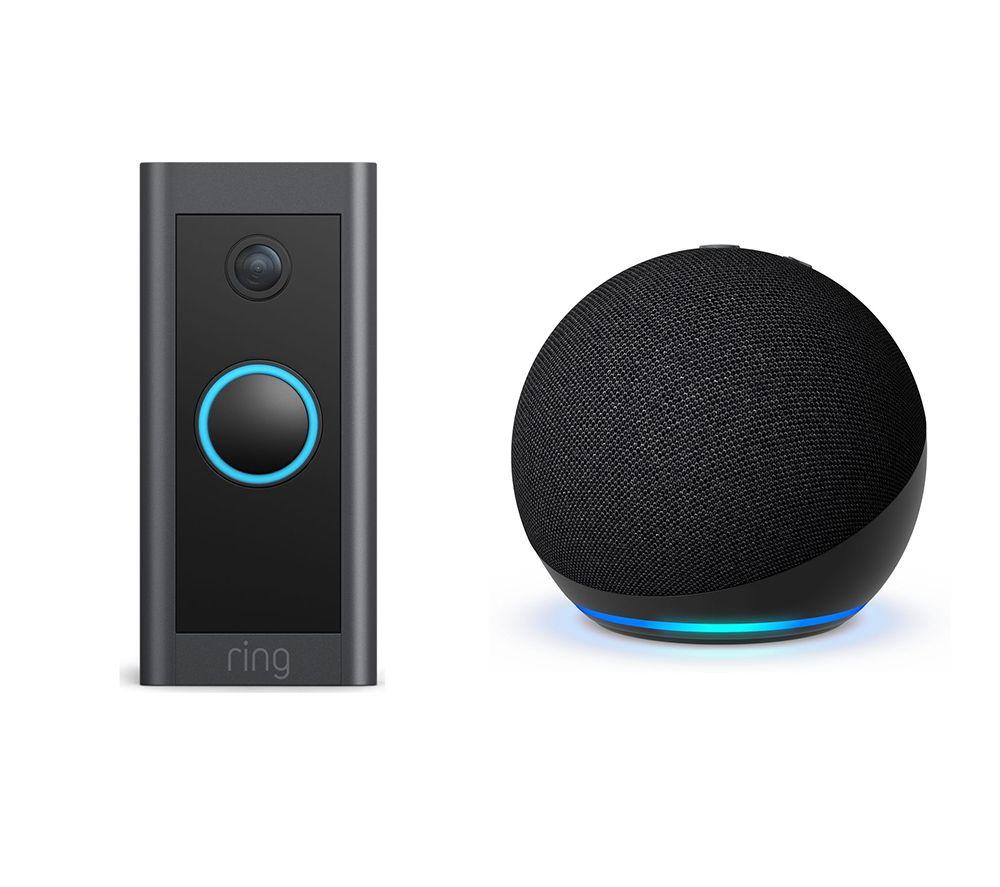 AMAZON Video Doorbell & Echo Dot (5th Gen) Smart Speaker with Alexa Bundle