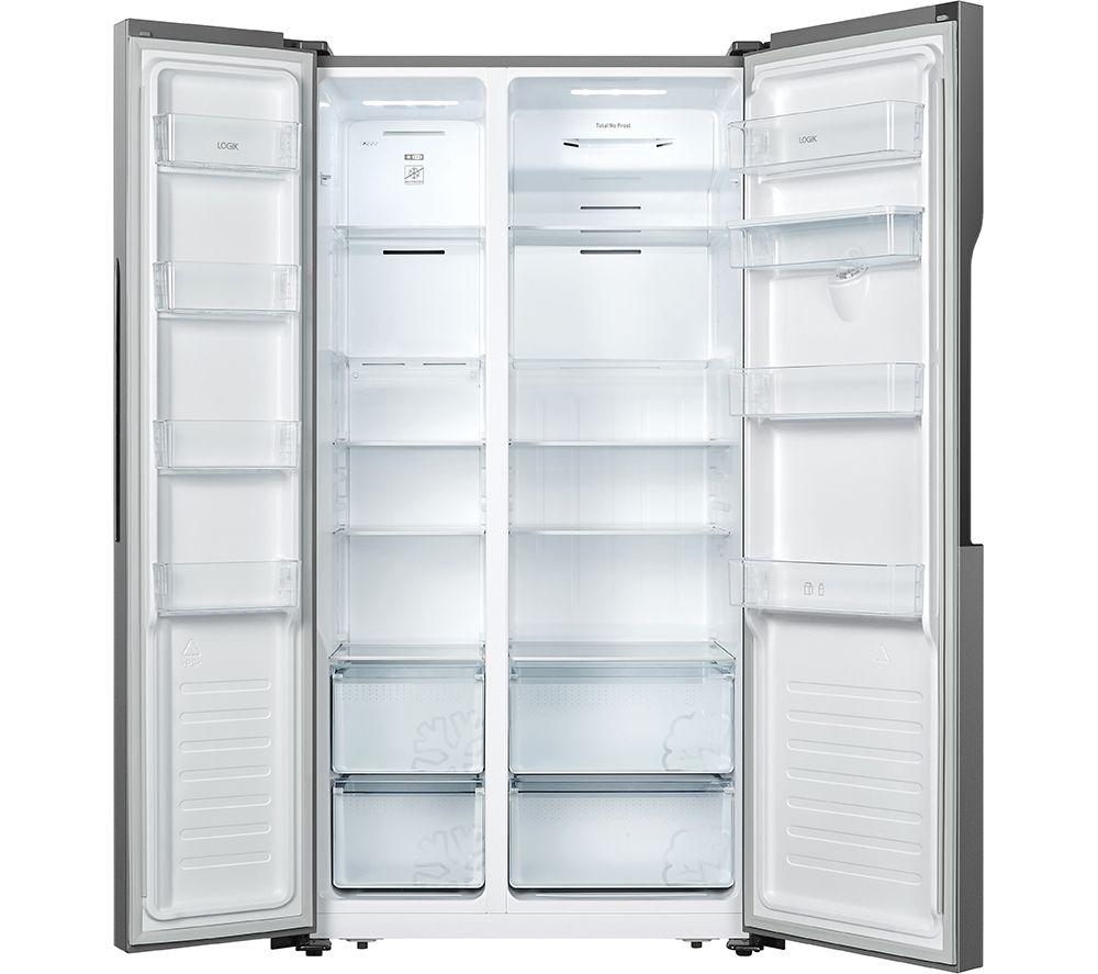 LOGIK LSBSDX23 American-Style Fridge Freezer - Inox