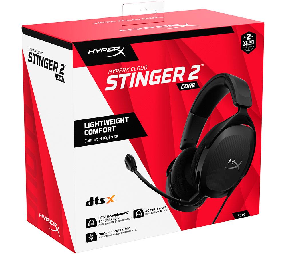 HYPERX Cloud Stinger 2 Core kabelgebundenes Gaming-Headset PC - Schwarz