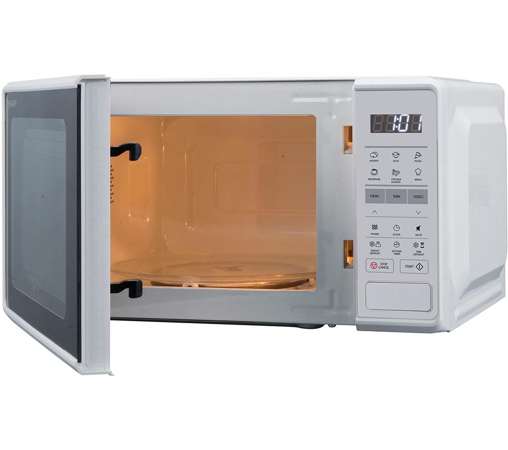 SHARP RS172TW Compact Solo Microwave - White