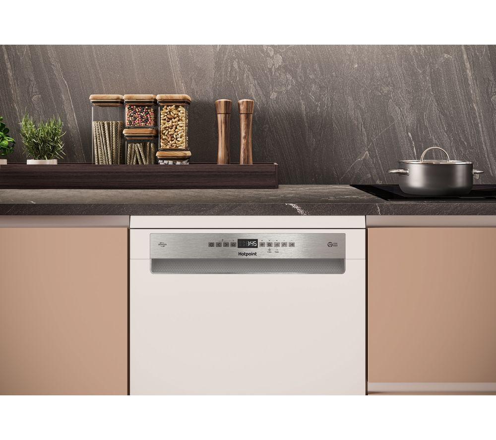 HOTPOINT Maxi Space H7FHP33UK Standgeschirrspüler - Weiß