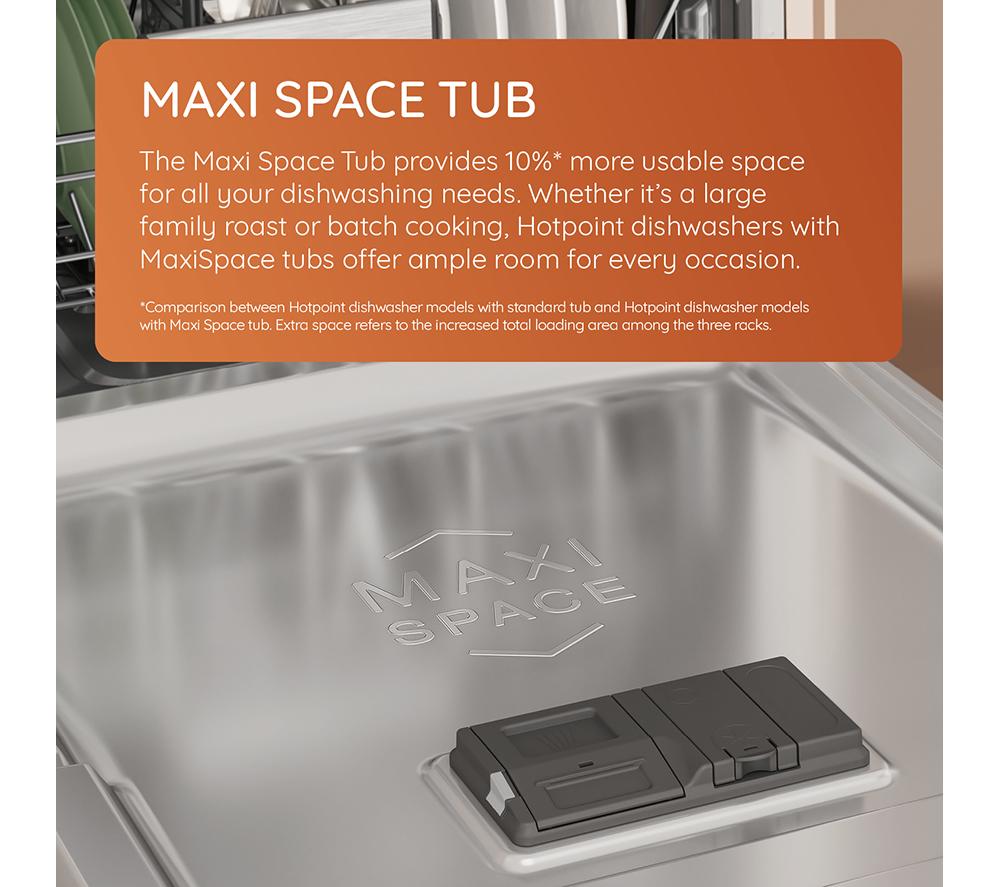 Lavavajillas de tamaño completo HOTPOINT Maxi Space H7F HS41 UK - Blanco