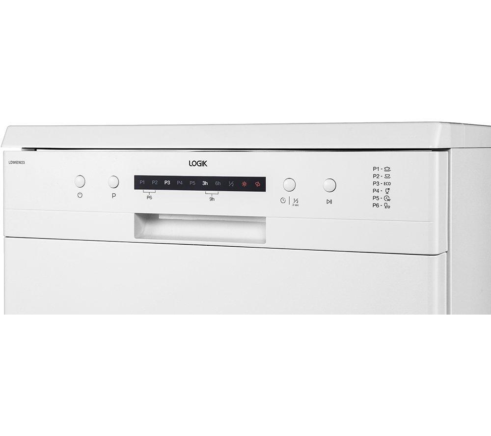 Lavavajillas de tamaño estándar LOGIK LDW60W23 - Blanco