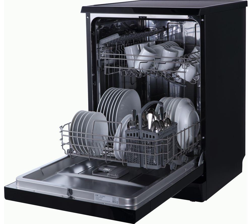 LOGIK LDW60B23 Lavavajillas de tamaño completo - Negro