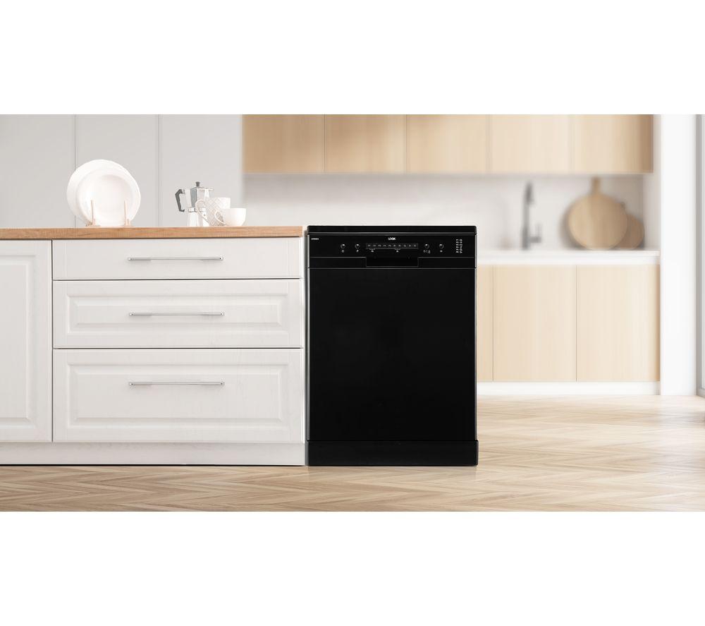 LOGIK LDW60B23 Lavavajillas de tamaño completo - Negro