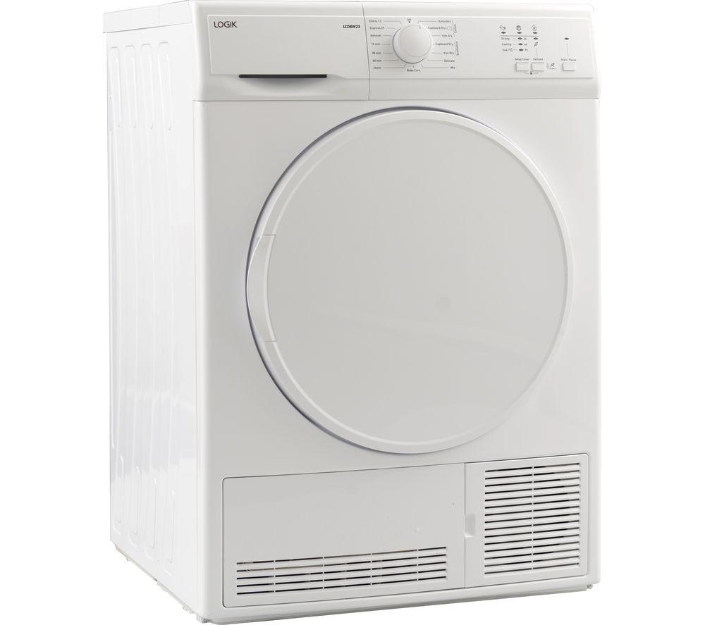 Secadora de condensación LOGIK LCD8W23 de 8 kg - Blanca